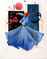 Abdul Hameed, 16 x 20 inch, Acrylic on Canvas, Figurative Painting, AC-ADHD-022
